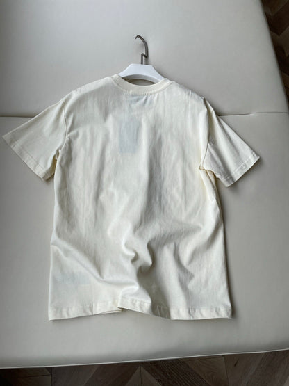 Gucci 25 Cat T-shirt Ivory Red Cotton
