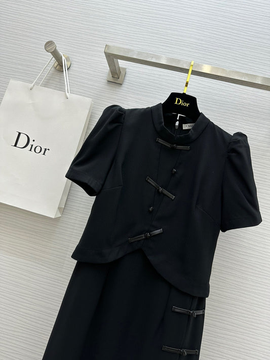 CD 25 Dress Black Cotton