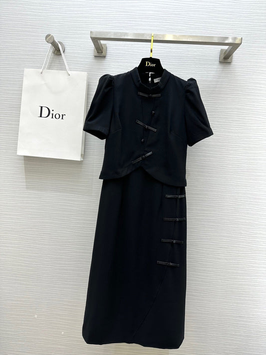 CD 25 Dress Black Cotton