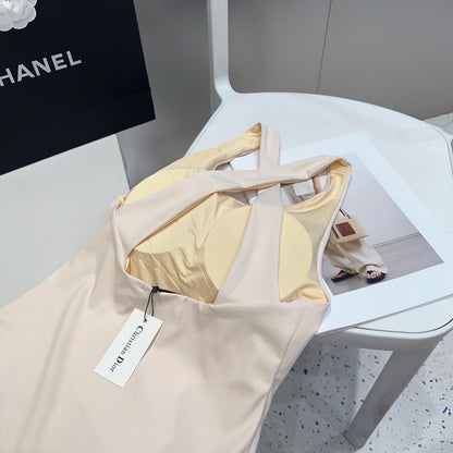 Dior Swimsuits Beige Nylon Polyester 180531