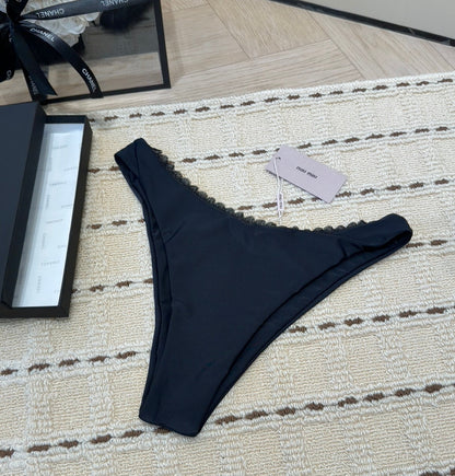 Miu Swimsuits Black Cotton 180544