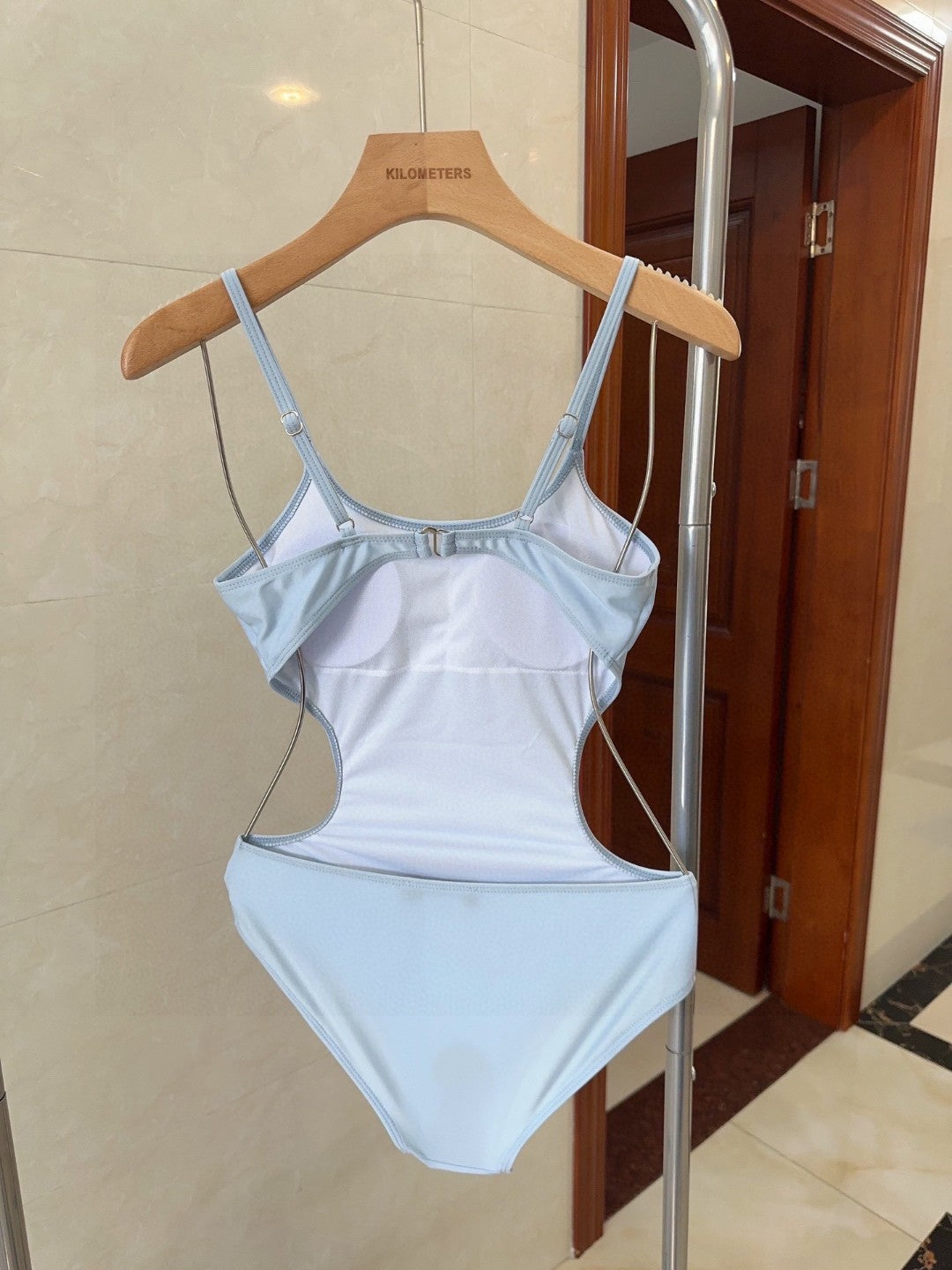 Miu Swimsuits Light Blue Cotton 180533