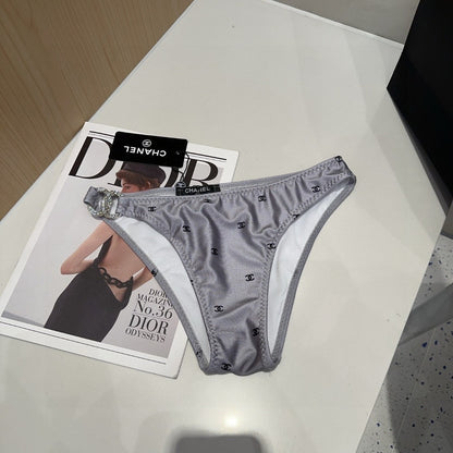 Chanel Swimsuits Gray Cotton 180535