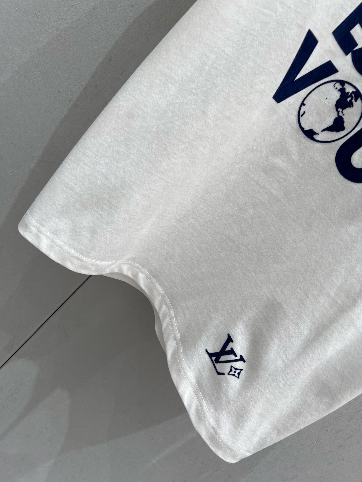 LV 25 T-shirt White Mix Blue Cotton 210315