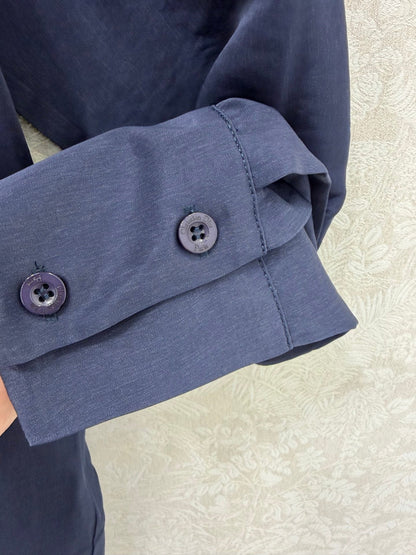 CD 26s Shirt Navy Blue Rayon Coppe 352029