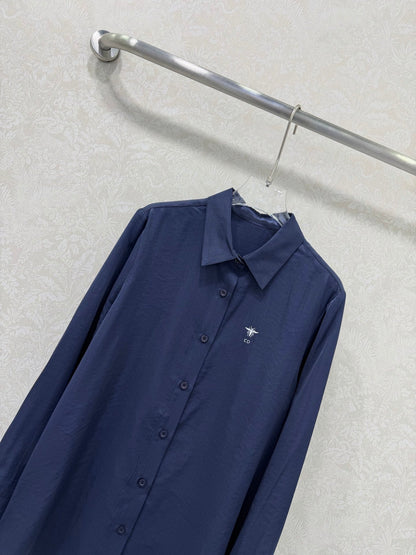 CD 26s Shirt Navy Blue Rayon Coppe 352029
