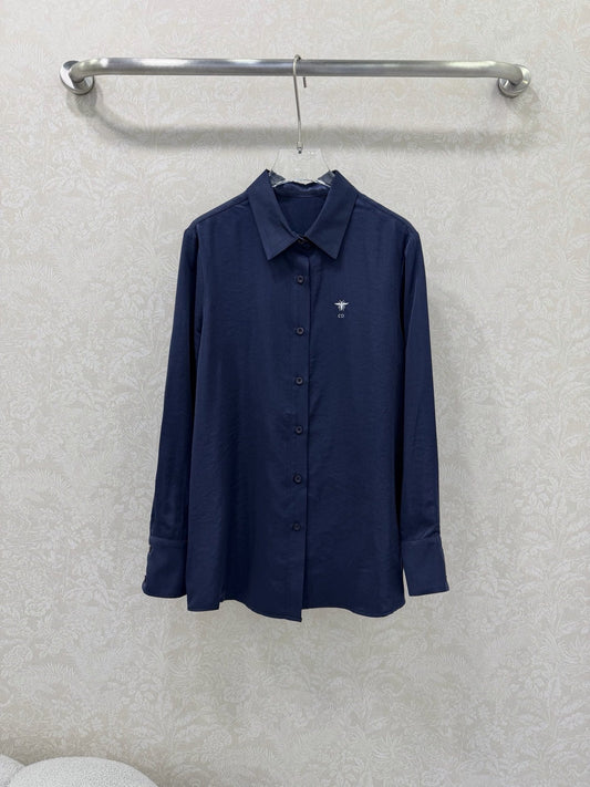 CD 26s Shirt Navy Blue Rayon Coppe 352029