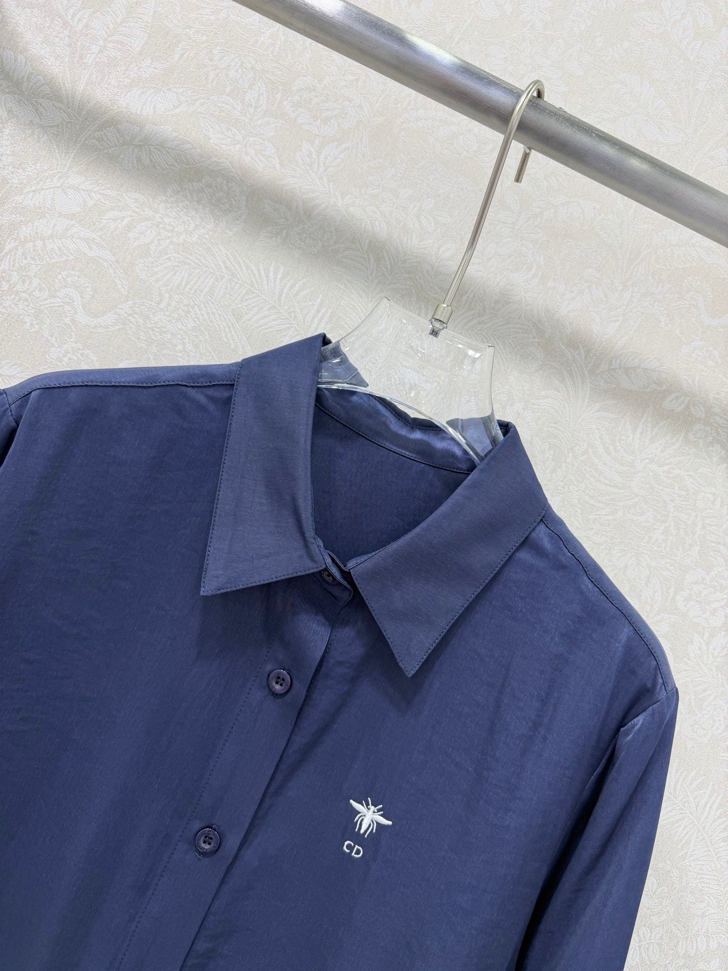 CD 26s Shirt Navy Blue Rayon Coppe 352029