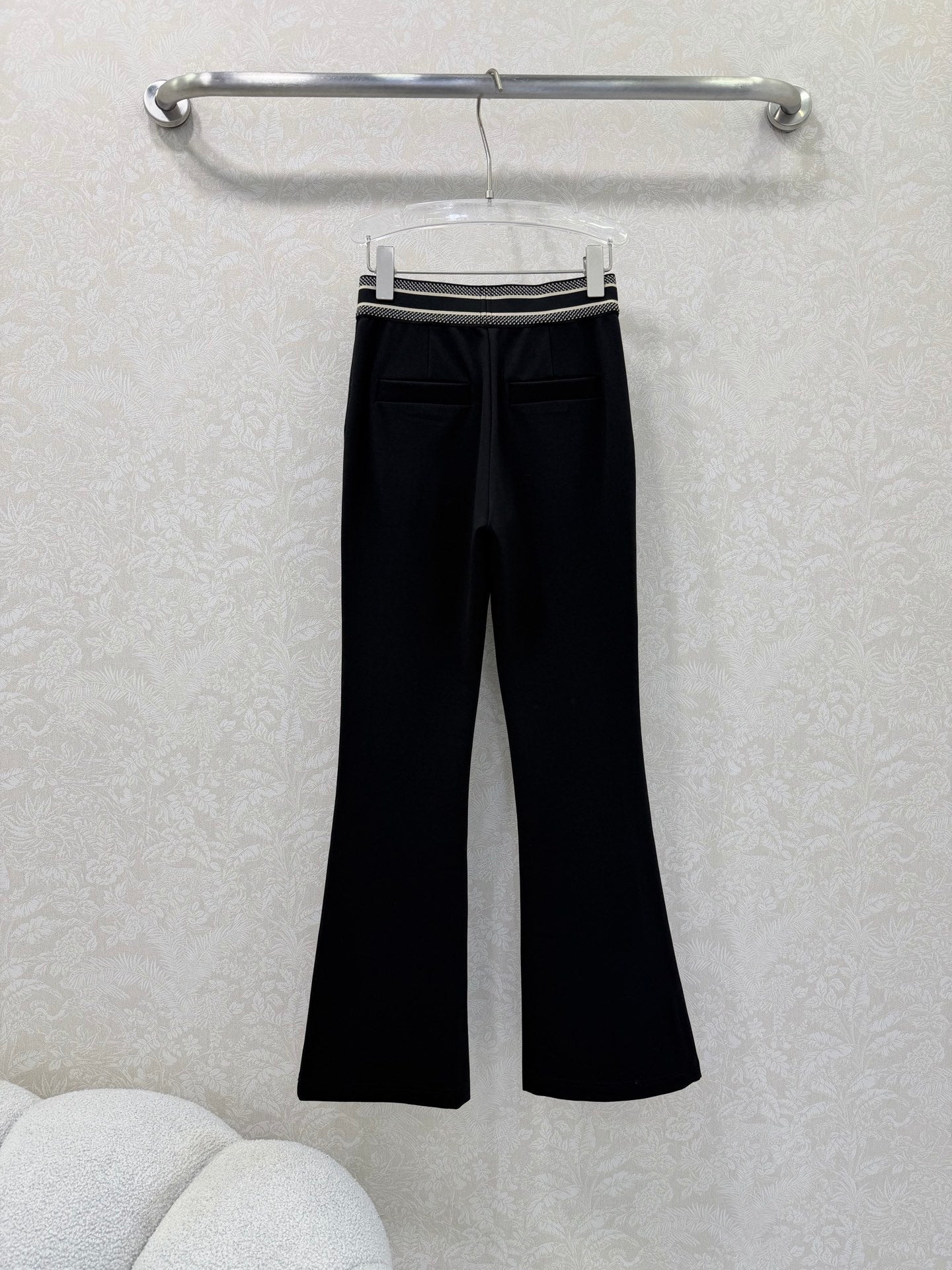 CD 26s Flared Trousers Black Nylon Rayon 352023