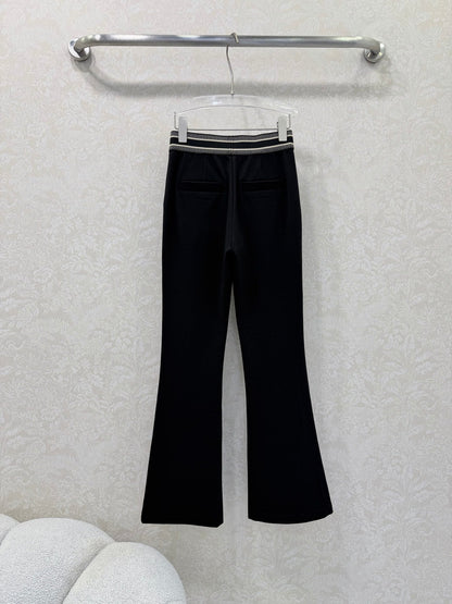 CD 26s Flared Trousers Black Nylon Rayon 352023