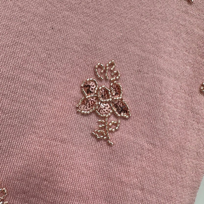 Fendi Wool Cropped sweater with crystal embroidery 229410