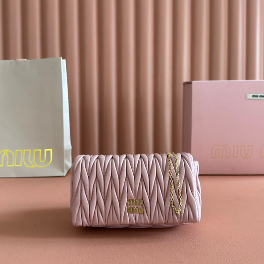Matelassé Mini-Bag 18cm Light Pink Lambskin