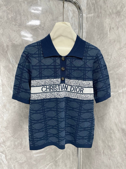 Dior 25 Polo Shirt Tencel with Wool 232755