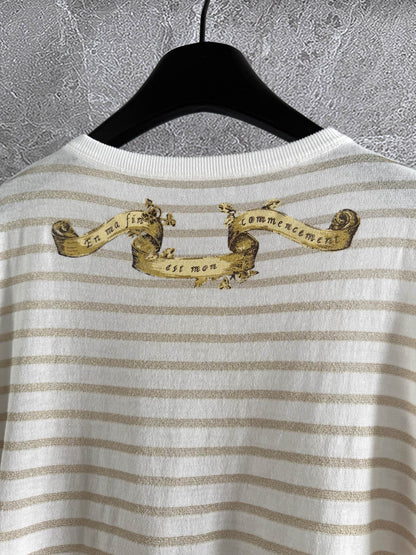 CD Lucky Star Gilded Sweater Beige Yellow Linen Viscose