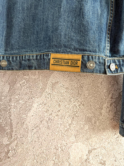 CD Pocket Denim Jacket Blue Cotton