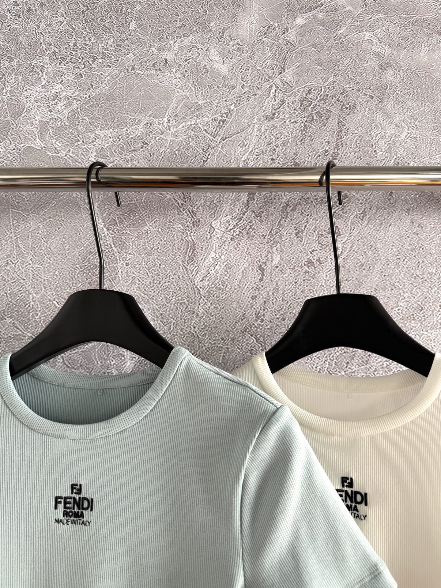 Fendi Embroidered T-shirt Cotton