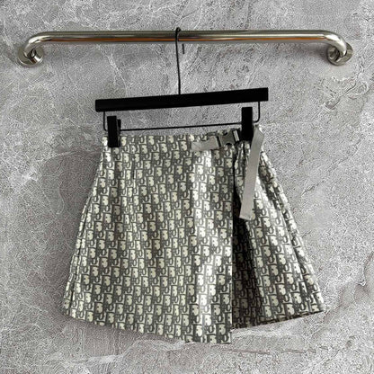 CD Monogram Culottes Gray mix Beige Polyester