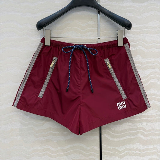 Miu 26s Short Red Polyamide 346206
