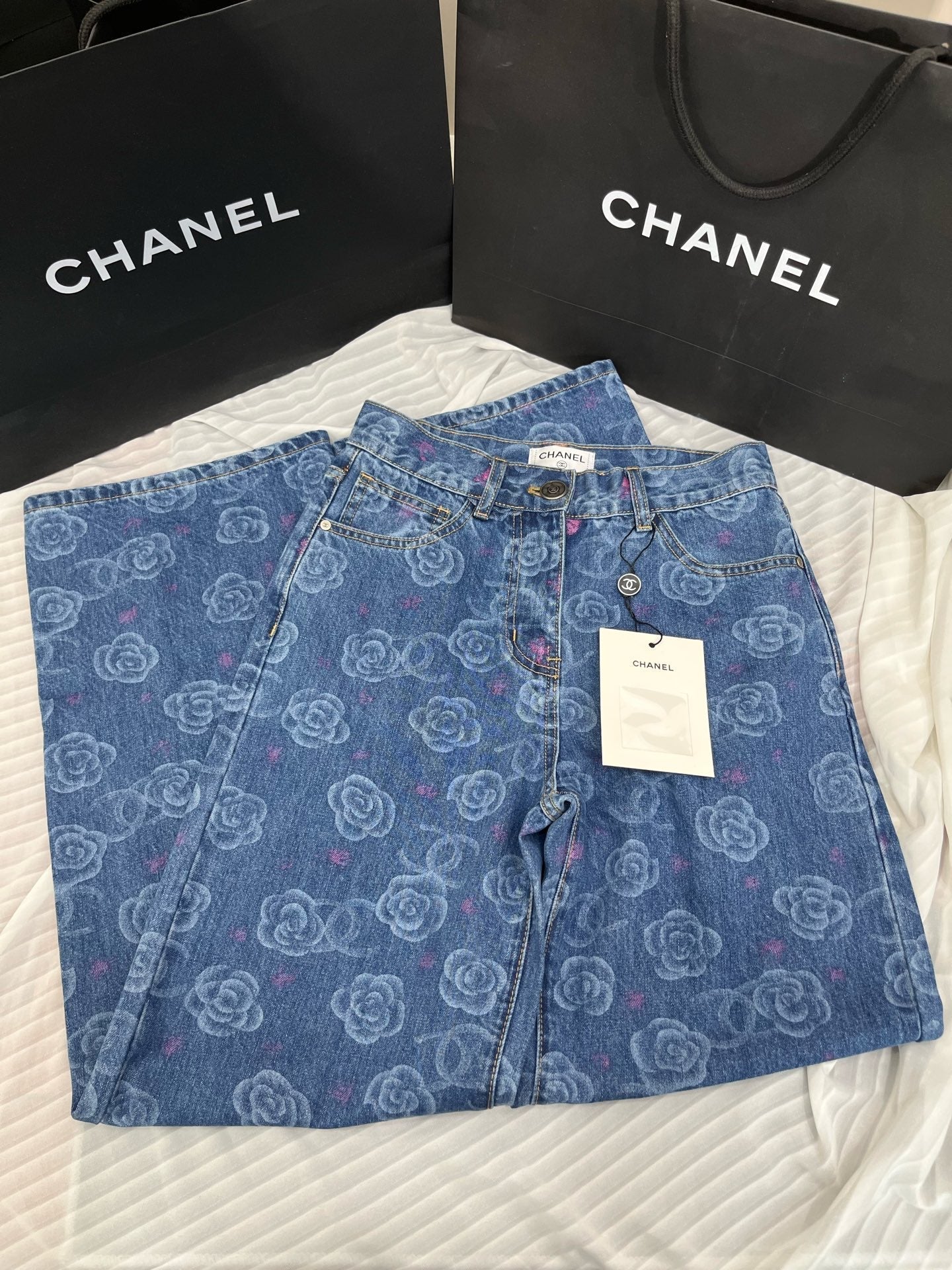 CC 25 Jean Flower Blue Denim