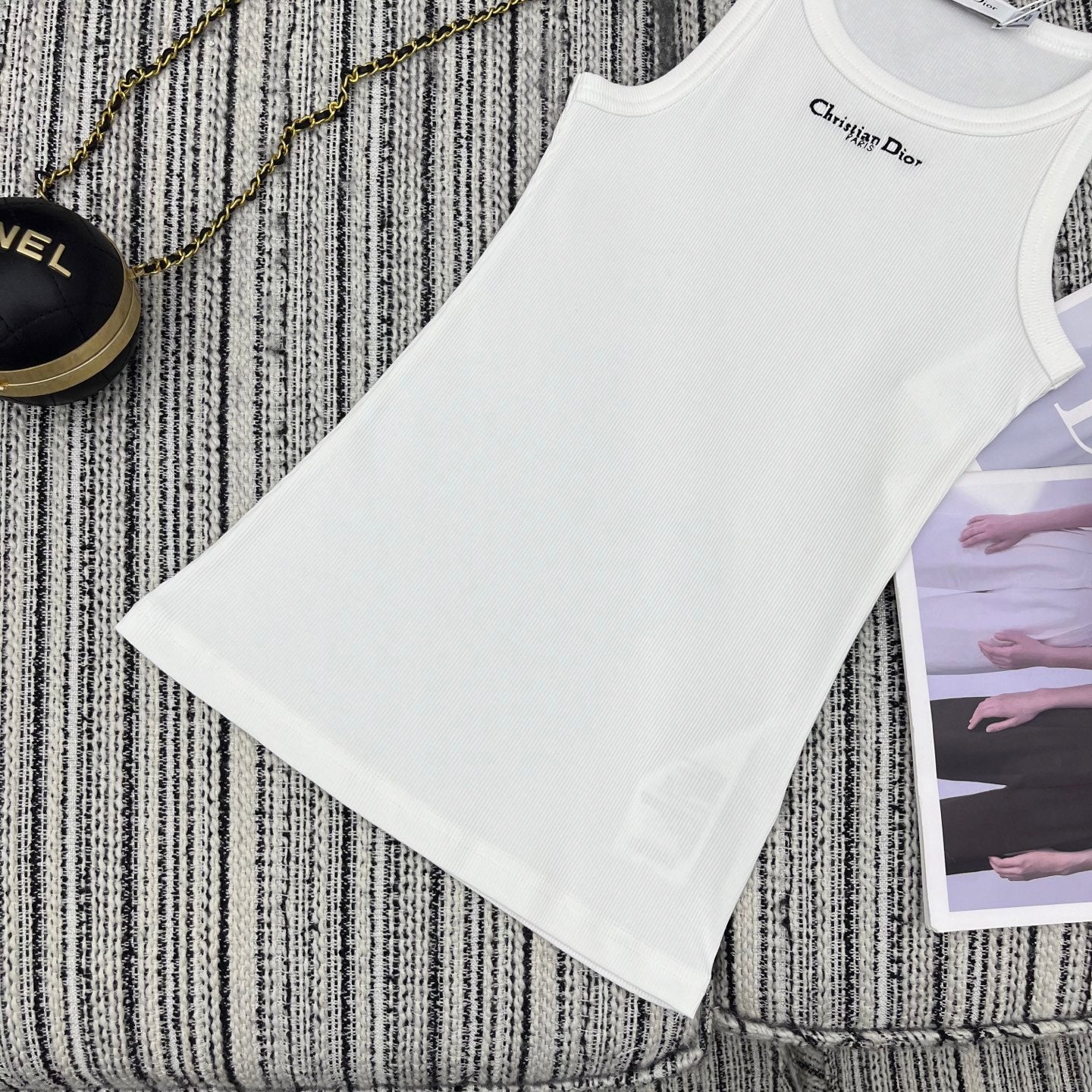 Dior 25C Tank Top White 228435