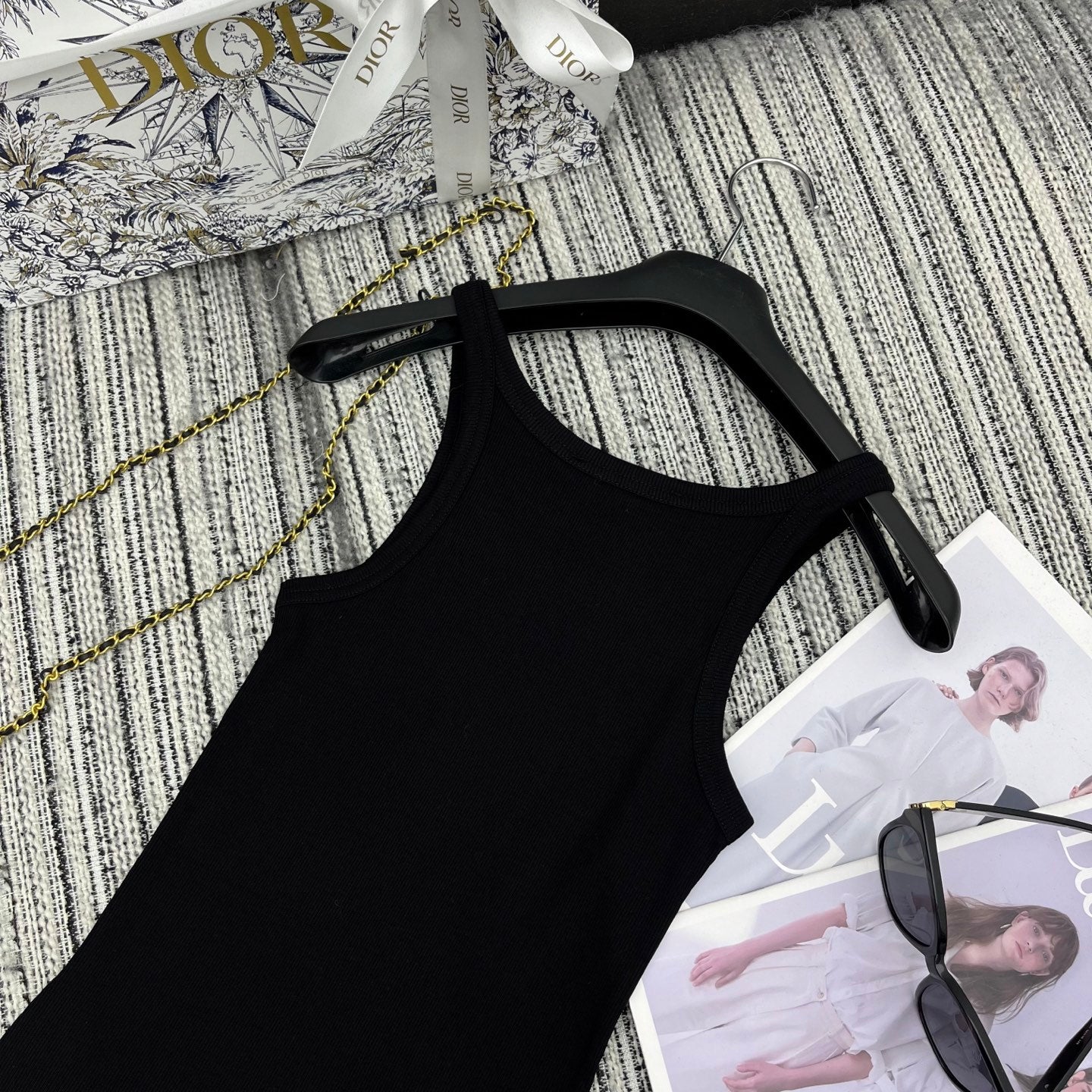 Dior 25C Tank Top Black 228436