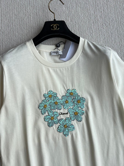 CC 25 Embroidered Sleeves Short Cotton
