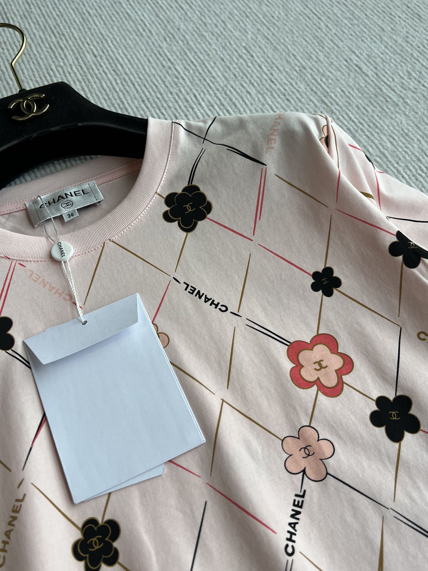 CC 25 Round- Neck T-shirt In Pink Cotton 277249