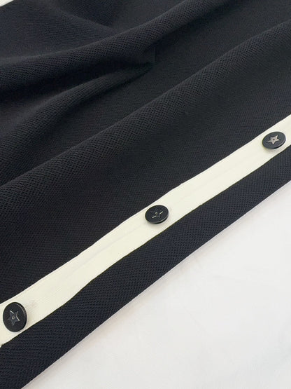 CD 25 Knitted Dress Black Cotton