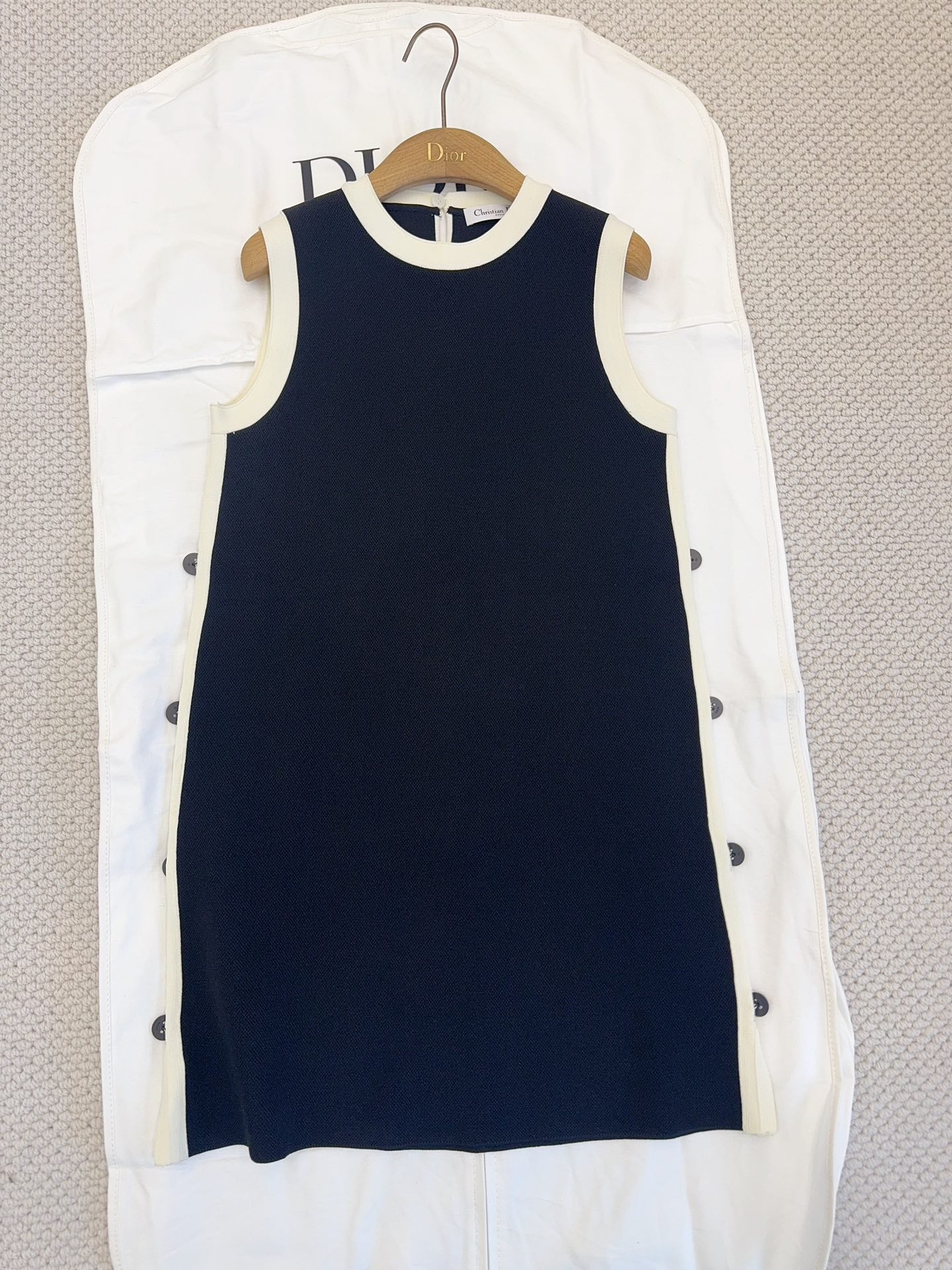 CD 25 Knitted Dress Black Cotton