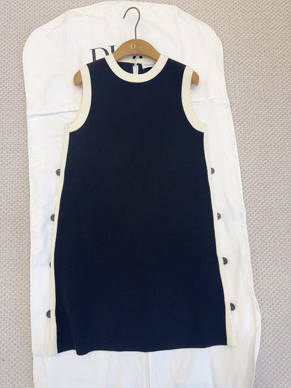 CD 25 Knitted Dress Black Cotton