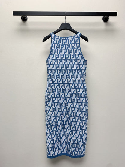 Fendi 25C Jacquard Midi Dress 228194