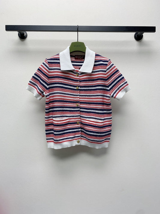 Gucci 25C Fine wool polo top 228202