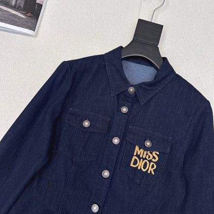CD 25 Denim Shirt Dark Blue Cotton 594407