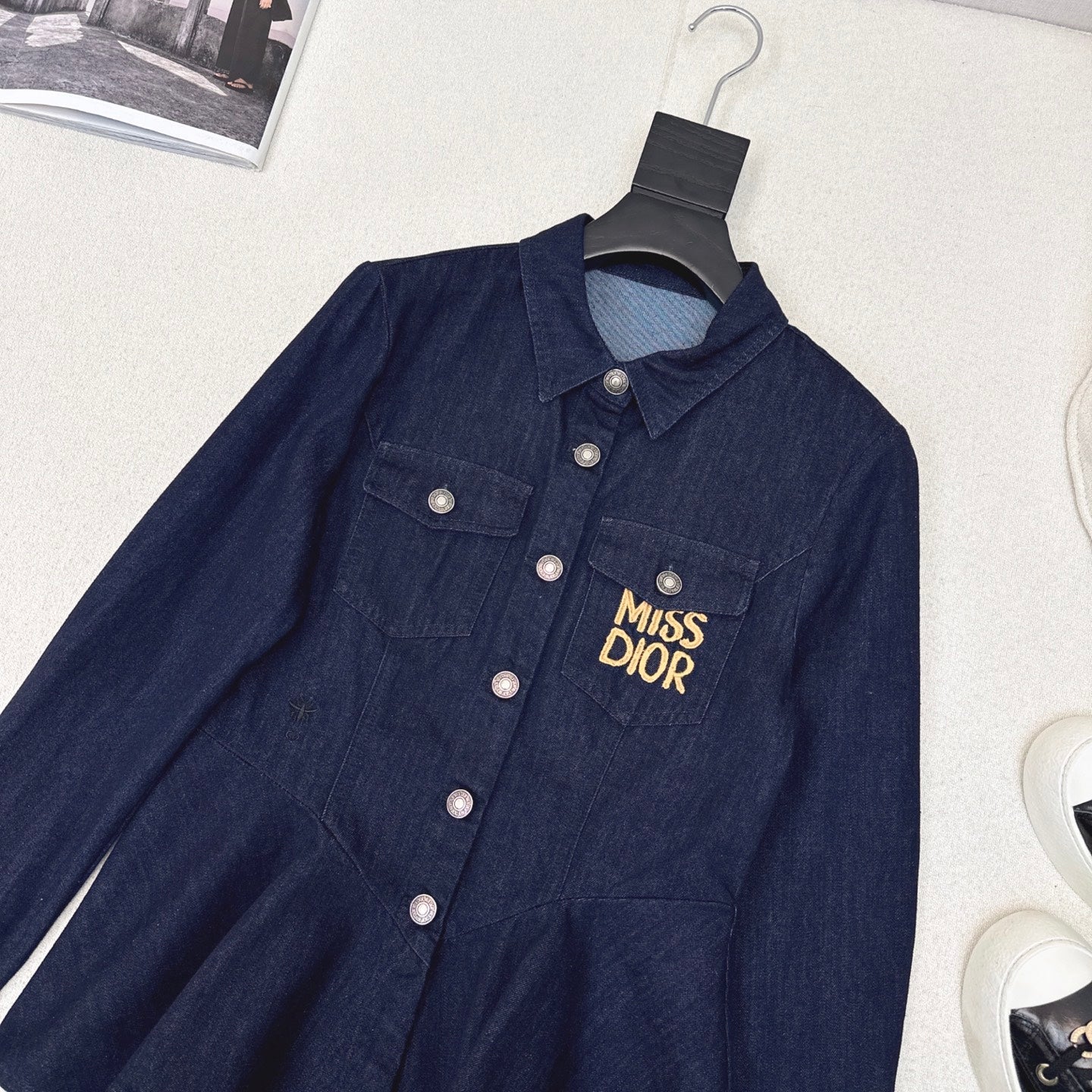 CD 25 Denim Shirt Dark Blue Cotton 594407