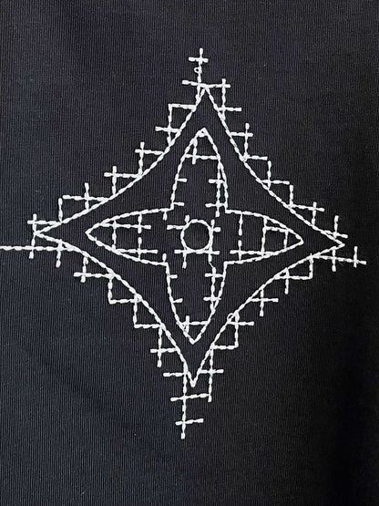 LV T-SHIRT IN BLACK PURE COTTON 238778
