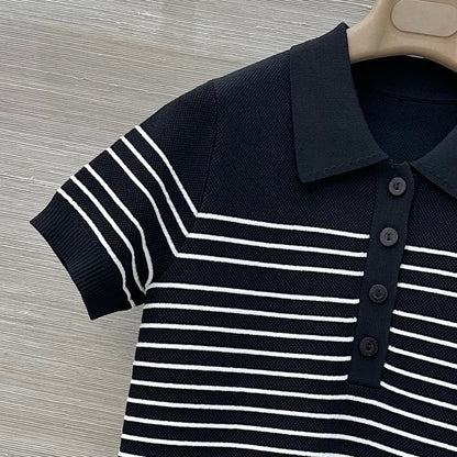 Gucci Polo Shirt Dress Black Cotton Wool