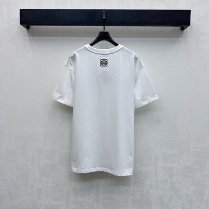 Loewe Printed T-shirt White Cotton-blend Jersey 341849