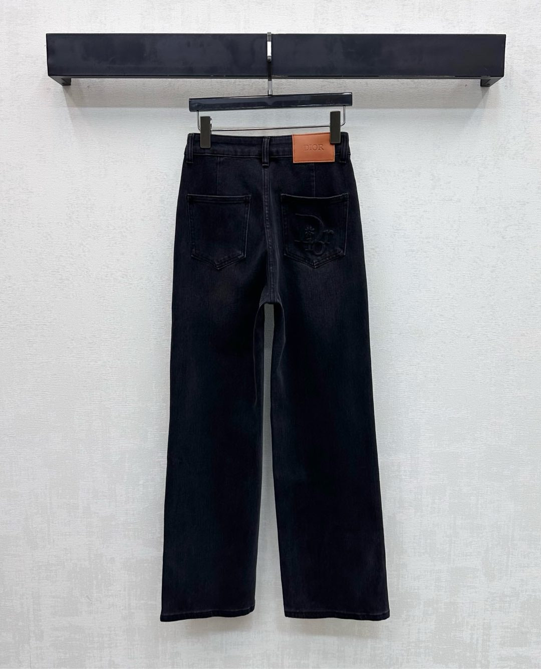 CD Straight-Leg Jeans Black Cotton Polyester 351736