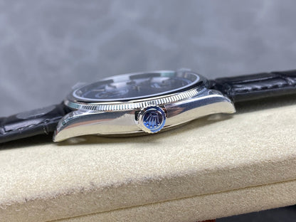 Rolex Perpetual 39mm Black Blue Dial