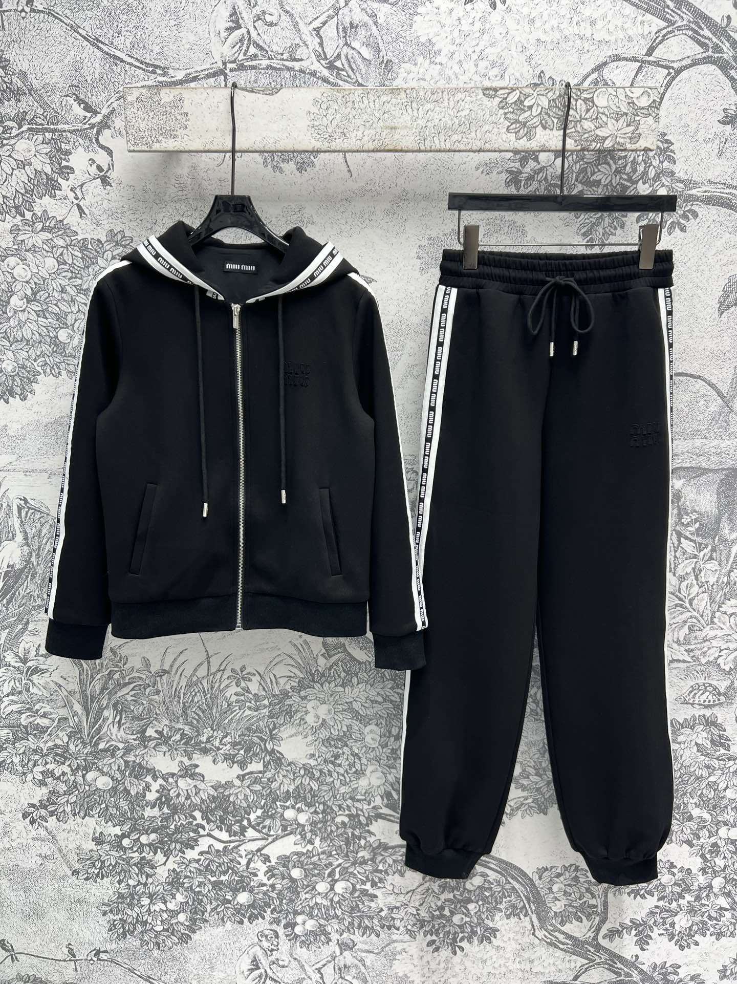 Miu Miu 25 Lazy Suits Black Cotton
