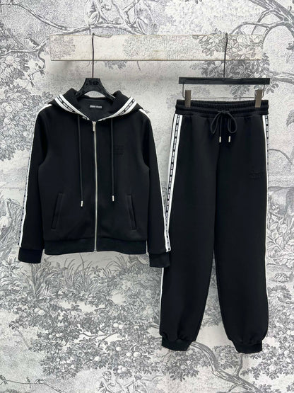 Miu Miu 25 Lazy Suits Black Cotton