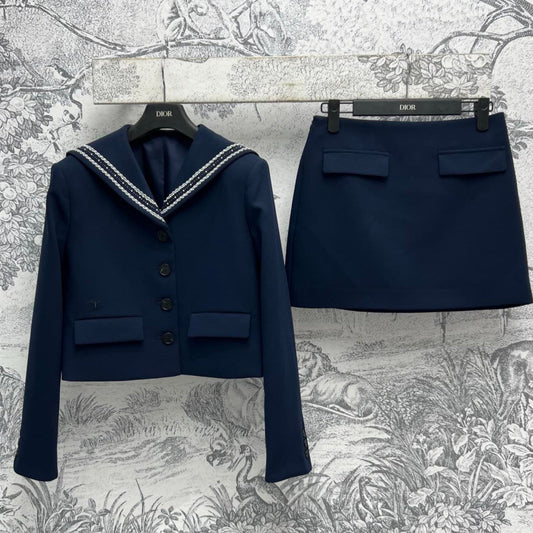 CD 25 Suit Navy Blue Polyester