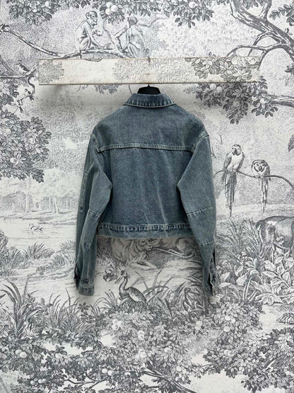 Fendi 25 Denim Jacket Blue Cotton