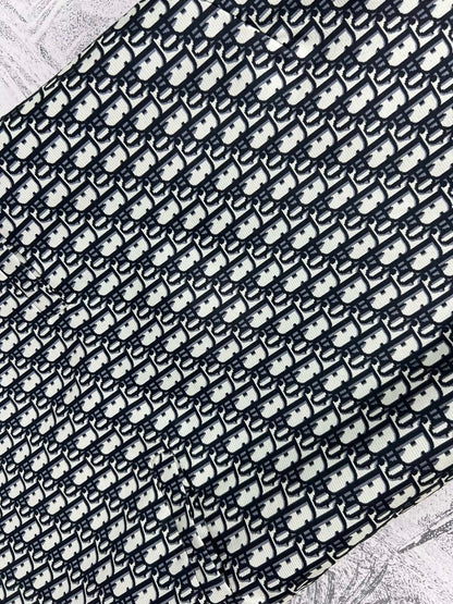 CD 25 Short-sleeved Dress Black White Cotton