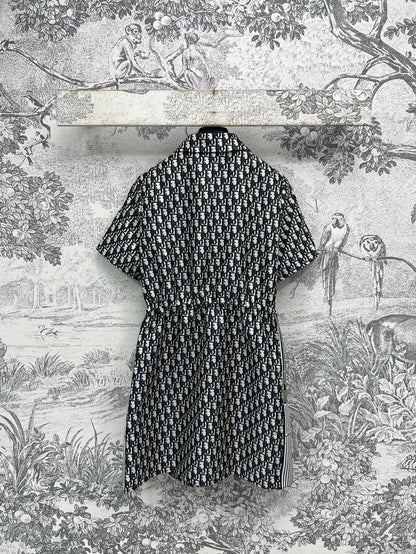 CD 25 Logo Shirt Dress Black Polyester