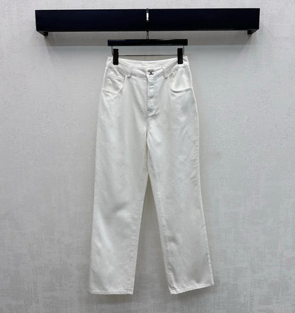 Chanel 2026 Jeans With Silver Buckle