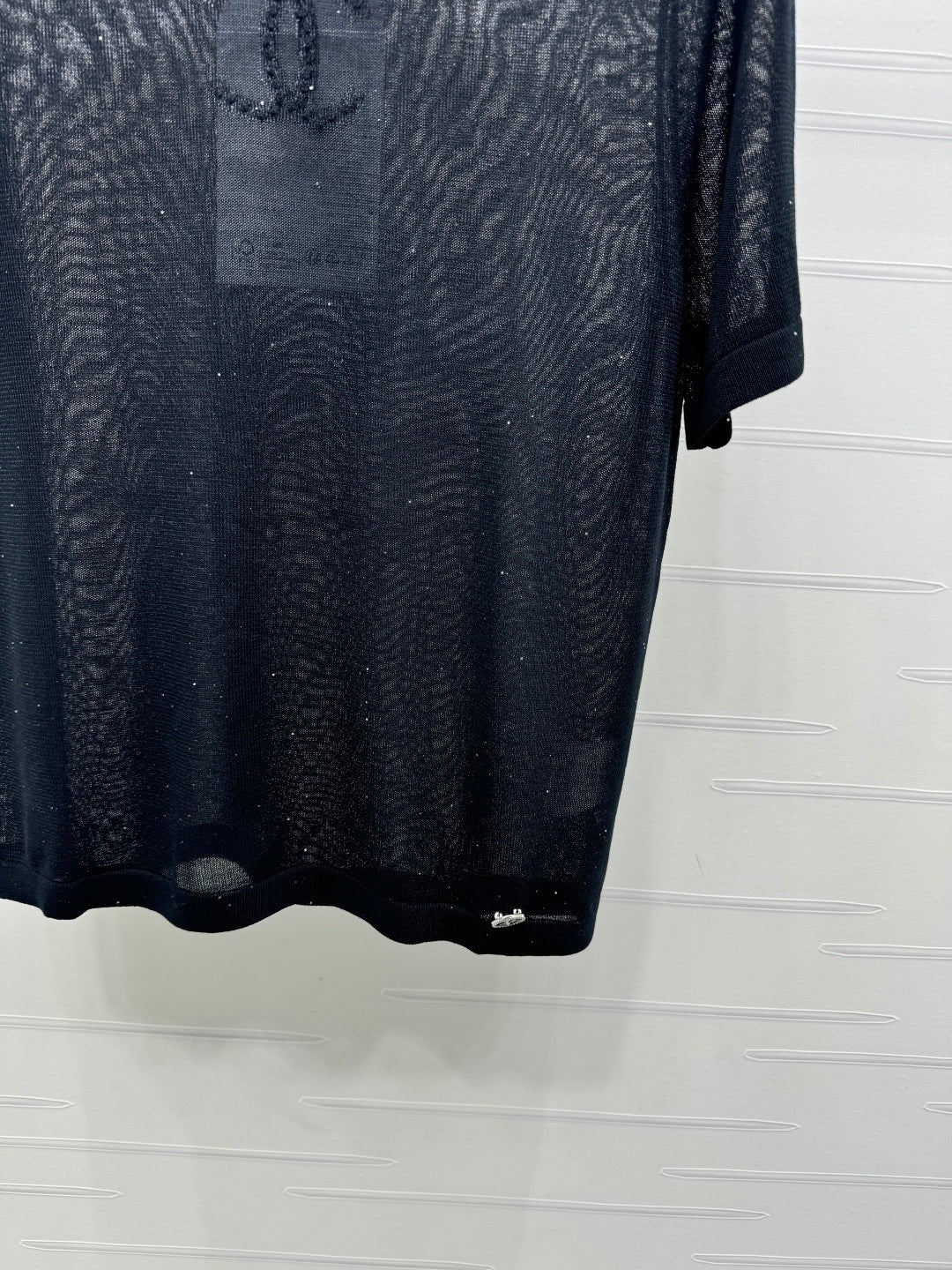 CHANEL CREW NECK SHORT-SLEEVE KNIT TOP 274965