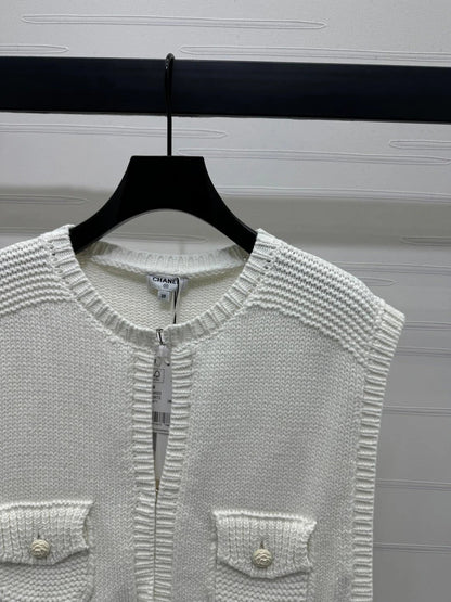 CHANEL CROPPED KNIT SWEATER 269388