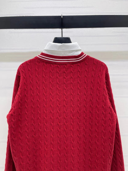 Miumiu 2026 Two-Piece Knit Long-Sleeve Sweater Wool 355489