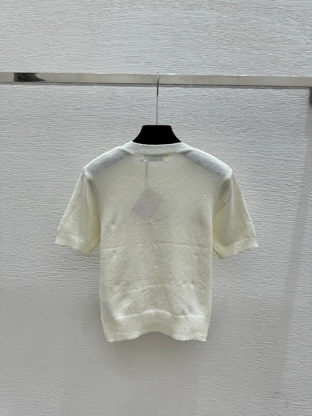 Miu Miu 2026 Short-sleeved Top White Gray Black Tencel Cotton 14171